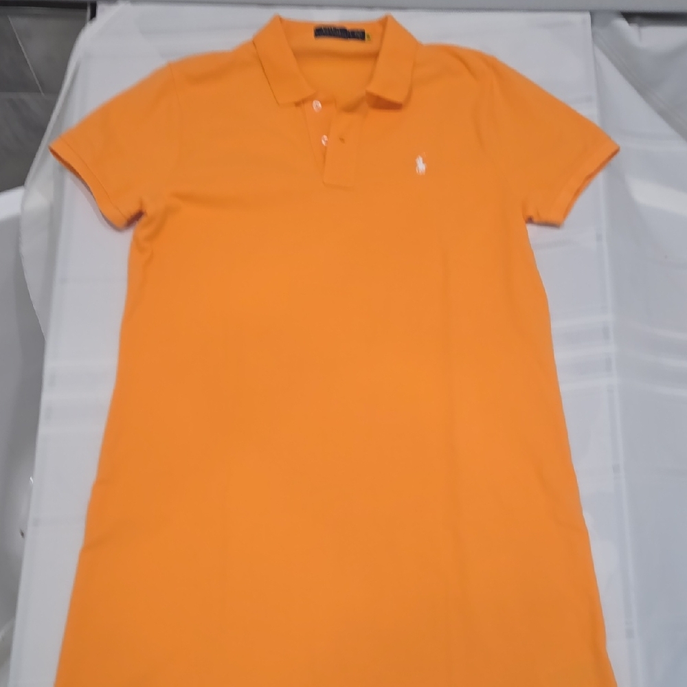 Ralph Lauren Vibrant Orange Polo Shirt Dress